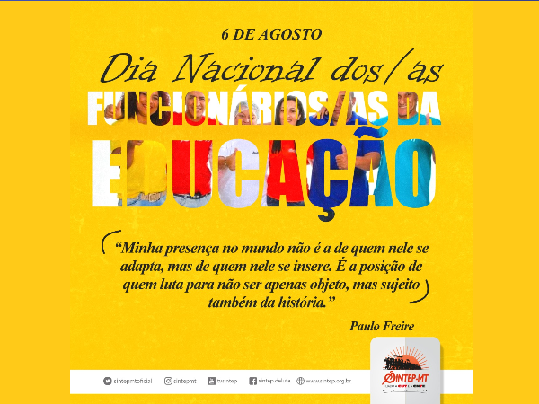06 de agosto: Dia Nacional dos Profissionais de Educação